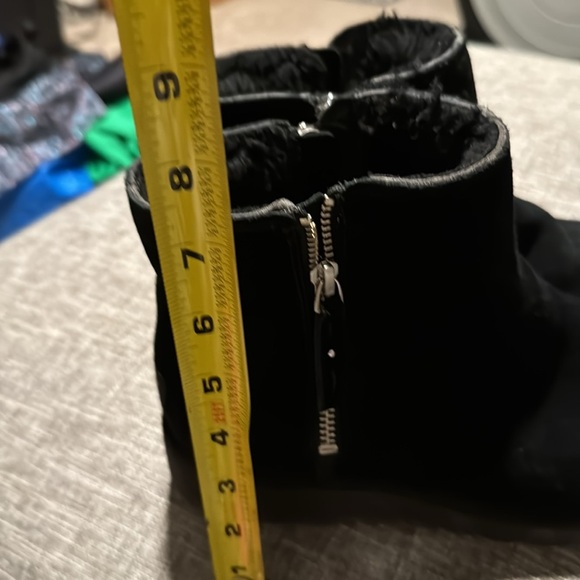 UGG wedge, side zip, black suede bootie - Picture 5 of 9